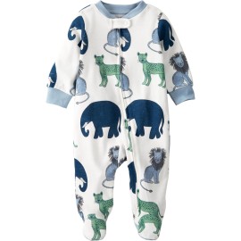 little planet by carter\'s Baby Sleep and Play made with Organic Cotton, Safari, 3M