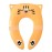 Hippypotamus Travel Potty Seat for Toddler - Folding Potty Training Seat - Portable Toilet Seat Cover for Baby & Kids (ORANGE Tiger)