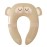 Hippypotamus Travel Potty Seat for Toddler - Folding Potty Training Seat - Portable Toilet Seat Cover for Baby & Kids (BEIGE Monkey)