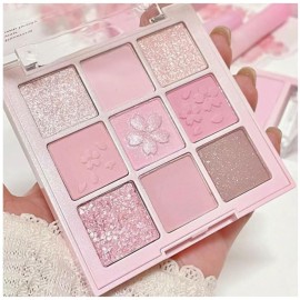 Light Pink Eyeshadow Palette,Neutral Nude Powder Eye Shadow for Older Women,Natural Long Lasting Naturing-Looking Pink Makeup Palette,Talc,Paraben Vegan & Cruelty Free