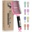 KTKUDY Detangling Brush Boar Bristles Hairbrush Make Hair Shiny & Healthier Curved and Vented Detangler Brush for Women Men Kids Wet & Dry Hair (Pink)
