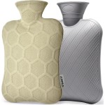 FORICOM Hot Water Bottles for Pain Relief Warming Bed 2Liter,Dog,Cat,Foot,Back Pain.Hot and Cold Therapy, Eco Non Toxic Rubber.2Liter