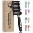 KTKUDY Detangling Brush Boar Bristles Hairbrush Make Hair Shiny & Healthier Curved and Vented Detangler Brush for Women Men Kids Wet & Dry Hair (Black)