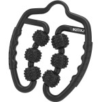 MZDXJ Cellulite Massage Tool Muscle Roller - Deep Fascia Massager & Dimpled Skin Remover for Legs, Thighs & Buttocks - Anti-Cellulite Roller, Smooth Skin, Pain ReliefBlack - 6 Wheel