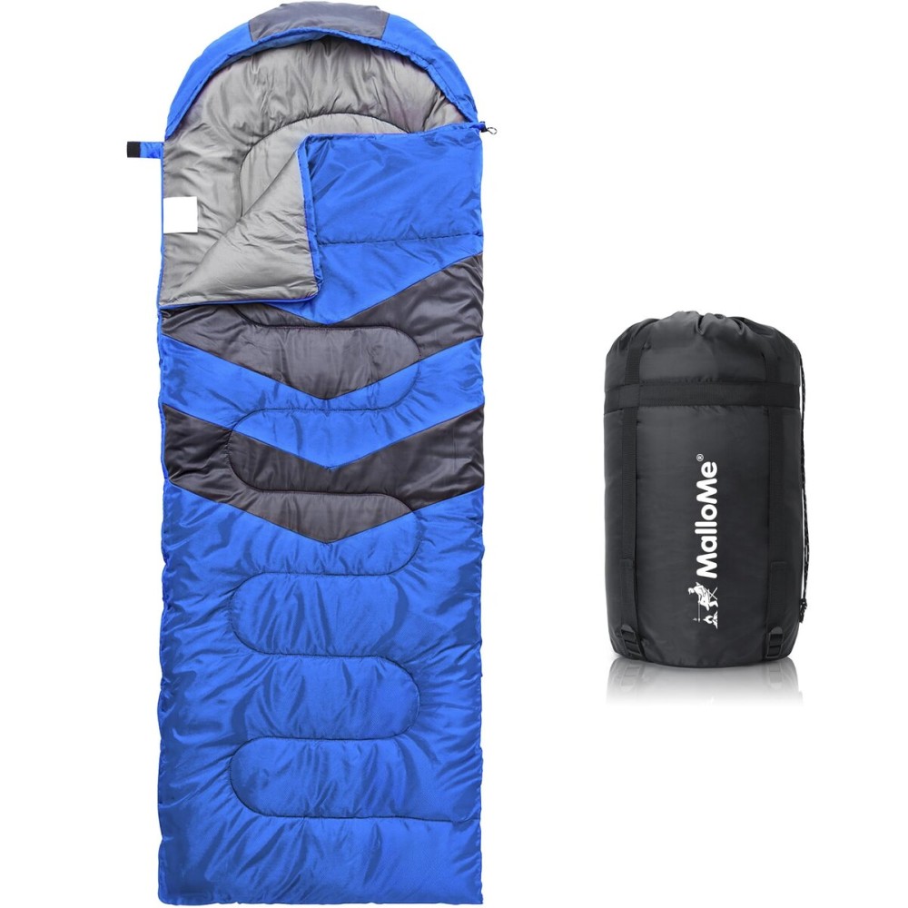 MalloMe Sleeping Bags for Adults Cold Weather & Warm - Backpacking Camping Sleeping Bag for Kids 10-12, Girls, Boys - Lightweight Compact Camping Essentials Gear Accessories Hiking Sleep Must Haves