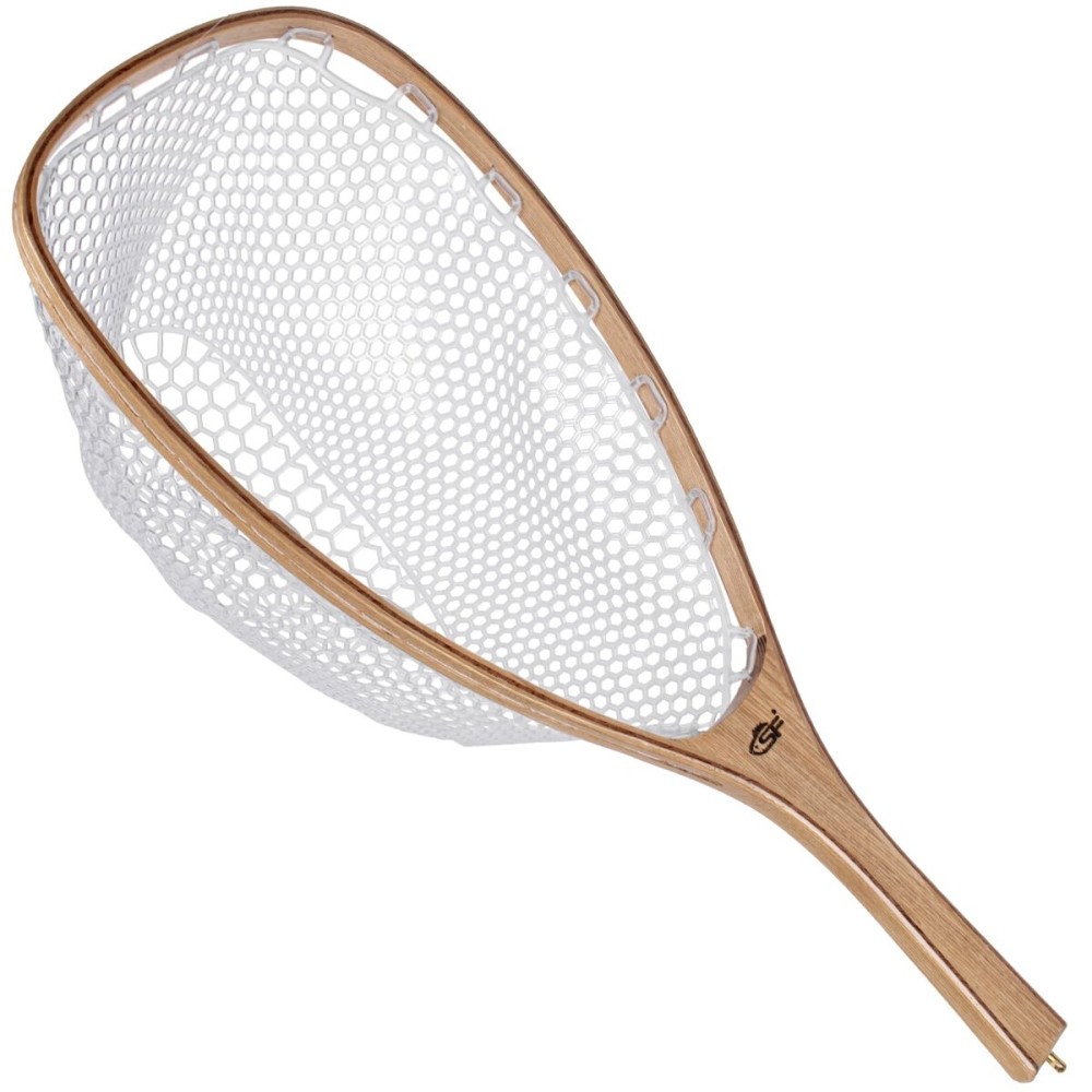 SF Fly Fishing Landing Soft Rubber Mesh Trout Catch and Release Net with Black Magnetic Net Release Combo Kit (Clear A Combo Small Holes)