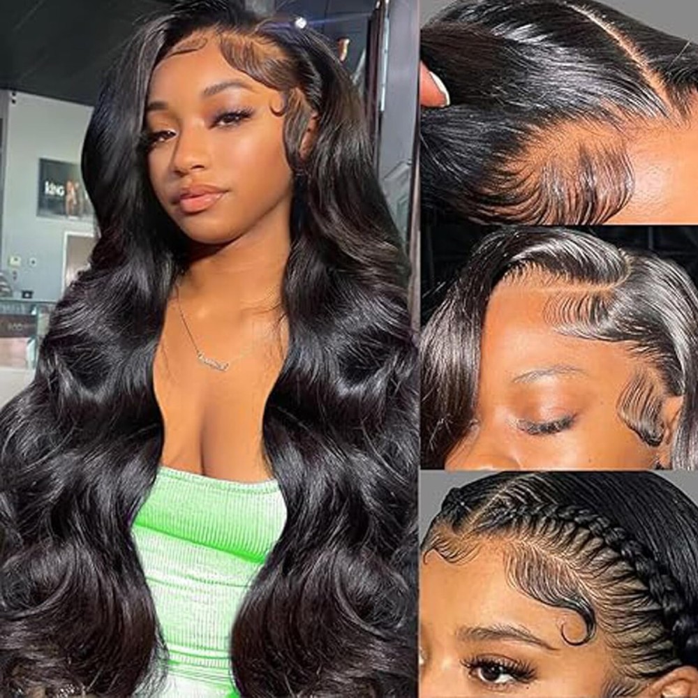 Body Wave Lace Front Wigs Human Hair 24 Inch 13x6 Lace Front Wigs Human Hair 200% Density 13x6 Lace Front Wigs for Women
