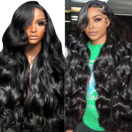 Fongly Body Wave Lace Front Wigs Human Hair 200% Density Body Wave 13x6 HD Lace Front Wigs HumanHair Brazilian Lace Front Wigs 20 Inch Pre Plucked with Baby Hair