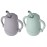 Cuddle Campus Pack of 2 Silicone Baby Training Cup, Shatterproof Toddler Sippy Cups with Straw, Open Cup for Baby, 6+ Months 4 Oz