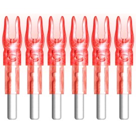 XHYCKJ 6PCS G Led Lighted Nocks for Arrows with .165 Inside Diameter,Screwdriver Included