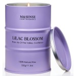 M&SENSE Lilac Blossom Soy Candles for Home Scented, 11.3oz 70 Hour Long Burning Aromatherapy Candle for Stress Relief Meditation Yoga Relaxing SPA, Housewarming Gifts for Women
