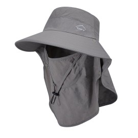 Sun Hat for Men Women with Neck Flap,UPF 50+ UV Protective Hiking Fishing Hats,Wide Brim Sun Hat for Women&Men