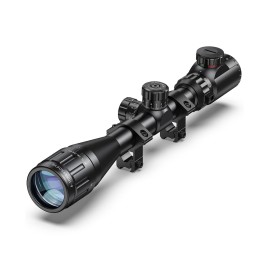 CVLIFE 4-16x44 Scope Red and Green Illuminated Scope with Locking Turret Sunshade and 11mm Mount Included