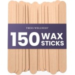 Tress Wellness - Waxing Sticks for Hair Removal - Premium Splinter-Free Wooden Sticks for Waxing, Wax Stick for Body and Face Waxing,150 Wax Sticks
