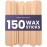 Tress Wellness - Waxing Sticks for Hair Removal - Premium Splinter-Free Wooden Sticks for Waxing, Wax Stick for Body and Face Waxing,150 Wax Sticks