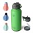 BOTTLE BOTTLE 32 oz Insulated Water Bottle Stainless Steel Sport Water Bottle with Straw Dual-use Lid Design for Gym with Pill Box (summer forest)