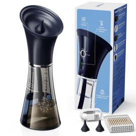 KAUGIC Upgraded Ear Wax Removal with One-Piece Waste Tank, Safe Ear Cleaner with Water Temperature Sensor, Effective Ear Irrigation Kit, IPX7, Semi-Transparent