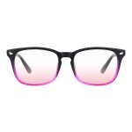TIJN Blue Light Blocking Glasses for Women Men Clear Frame Square Nerd Eyeglasses Anti Blue Ray Computer Screen Glasses