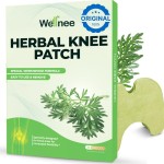 Wellnee Original Herbal Knee Patch - Wellknee Plaster for Knee Support & Muscle Pain - Maximum Strength for a Temporary Relief - Adhesive Heat Patches Made with Natural Herbs for Wellness (10 Pads)