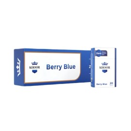 KHOOR Berry Blue Herbal Cigarette Carton - Nicotine Free, Tobacco Free Option for Smokers Seeking a Smoother Cigarette Alternative - 10 Packs
