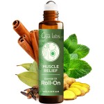 Gya Labs Muscle Relief Essential Oil Roll On - 0.34 Fl Oz - Travel Size Roller for Camping, Skin, Aromatherapy Relief, Convenience