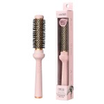 F3 systems, Magic Curling Round Brush (Wavy 1 Inch), Non-electronic, Self-Standing Round Quick Styling Brush, Great Blowout, Ceramic Coated/Ionic Thermal Barrel, Blowout Volume, Wave Styler