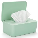 Baby Wipes Dispenser, Wipe Holder for Baby & Adult,Keeps Wet Tissue Fresh, Non-Slip Wipes Case, Flushable Wipe Container with Sealing Design Lid