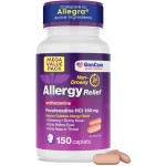 GenCare - Allergy Relief Pills | Fexofenadine HCl 180mg 150 Tablets | Non Drowsy Antihistamine Allergy Pills for Hay Fever, Seasonal Allergies, Outdoor & Indoor Allergies | Relieves Itchy Eyes & Nose