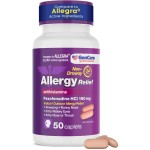 GenCare - Allergy Relief Pills | Fexofenadine HCl 180mg 50 Tablets | Non Drowsy Antihistamine Allergy Pills for Hay Fever, Seasonal Allergies, Outdoor & Indoor Allergies | Relieves Itchy Eyes & Nose