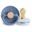 FRIGG Little Viking Natural Rubber Baby Pacifier 2-Pack | Made in Denmark | BPA-Free (Ocean View/Powder Blue, 0-6 Months)