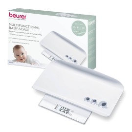 Beurer BY82 Multifunctional Baby Scale for Infants, Pets, Kids, & Adults up to 396lbs, Measures in 4 Units with Backlit Digital Display & Hold Function for Accuracy, Animal Scale for Cats and Dogs