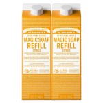 Dr. Bronner\'s Magic Soap-Pure-Castile Liquid Refill (Citrus, 32 ounce, 2-Pack) - Made with Regenerative Organic Certified Oils, For Body, Hair, Laundry, Pets & Dishes - Concentrated, Vegan, Non-GMO