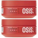 OSiS+ Flexwax, 2.8 oz (2 Pack) - Ultra Strong Cream Wax - Long-lasting Hold for Creative Hair Styling - Moldable Texturizing Product for Wild Hair Styling and Shine - Washes Out Easily