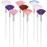 9 Pieces Facial Fan Mask Brushes, Soft Facial Applicator Brushes Tools for Peel Glycolic Makeup for Mud Cream(Multicolor)