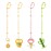LittleHugs Toy Straps for Baby, Adjustable Toy Holder for Stroller Accessories, Silicone Tether Pacifier Clip, No Throw Travel Essential Leash for High Chair, Car Seat (4 Pack Macaron)