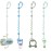 LittleHugs Toy Straps for Baby, Adjustable Toy Holder for Stroller Accessories, Silicone Tether Pacifier Clip, No Throw Travel Essential Leash for High Chair, Car Seat (boy-4 Pack)