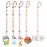 LittleHugs Toy Straps for Baby, 5pcs Adjustable Toy Holder for Stroller Accessories, Silicone Tether Pacifier Clip, No Throw Travel Essential Leash for High Chair, Car Seat (Gril-5 Pack)