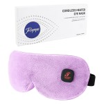 Heated Eye Mask for Dry Eyes, Cordless Warm Eye Compress, Blepharitis, Styes, 1000mAh, Washable Cover, Gifts for Family and Friends, Travel (Purple)