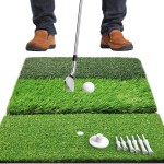 COSPORTIC Golf Hitting Mat,Golf Training Mat for Swing Driving Chipping with Advanced Artificial Turf, Golf Practice Mat 16x26,Golf Gifts for Men Women Indoor Outdoor