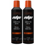 Edge Shaving Gel for Men, 9.5oz, 2 Pack Mens Shave Gel with Aloe, Mens Shaving Cream Sensitive Skin Shave Gel - Moisturizes, Protects, and Soothes