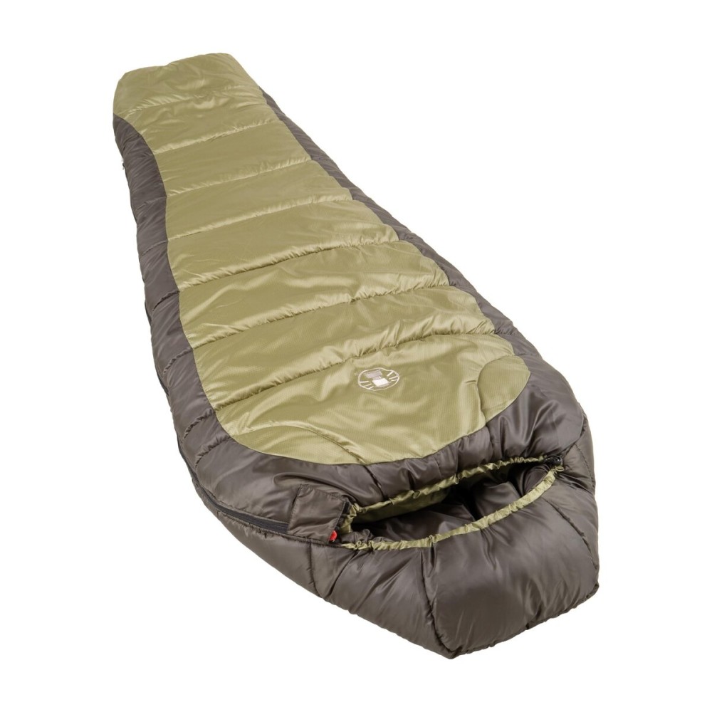 Coleman North Rim 0F Big & Tall Sleeping Bag, Cold-Weather Mummy Sleep Sack with No-Snag Zipper & Adjustable Hood for Warmth & Ventilation, Large Camping Sleeping Bag