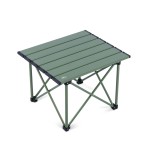 iClimb Ultralight Compact Camping Folding Table with Carry Bag (Reinforced Green - S)