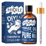 HIQILI Pure Milk Essential Oil 100ml - Gourmand Fragrance Oil for Diffuser, Laundry, Long Lasting Scented Oil for Soap, Bath Bomb, Candle Making 3.38 Fl Oz