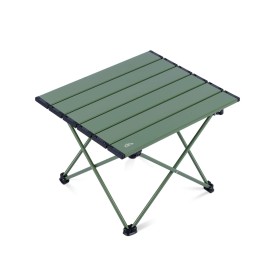 iClimb Ultralight Compact Camping Folding Table with Carry Bag (Green - S)