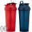 Hydra Cup ProFlow [2 Pack] 28 oz Shaker Bottles for Protein Shakes, Shaker Cups with Ball Blender Whisk, Shaker Bottle with Handle, Travel To Go, BPA Free (Red & Blue, 28oz)