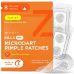 ZitSticka Killa Mini Acne Patches for Face - World\'s Most Potent Pimple Patch with Fast-Acting Microdarts - Starts Working within 2 Hours for Deep, Early-Stage Zits - 8 Count