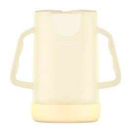 Momcozy Baby Pouch Holder No Squeeze, Baby Food & Juice Box Holder, Mess-Free, Easy Grip for Self-Feeding, BPA-Free & DEHP-Free, Must-Have for Babies, Yellow