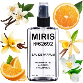 MIRIS No. 62692, Inspired by Orange Jasmine Vanile, Long-Lasting Unisex Eau de Parfum for Women & Men, Spray 3.4 Fl Oz / 100 ml