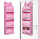 Giraffe Creation Over Door Organizer with 4 Large Capacity Pockets, Heavy Duty Hanging Organizer Storage for Closet Bathroom Nursery Bedroom Dorm, Toys Cosmetics Sundries and Baby Essentials, Pink