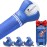 SisterAling 3-Prong Golf Ball Retriever Grabber Pick Up,Back Saver Claw Put On Putter Grip,Suction Cup Ball Grabber,Sucker for Golf Screws Tool (3 Pack, Blue)
